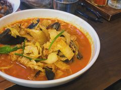 海鲜辣汤面-香港饭店0410(明洞店)