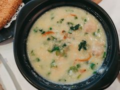虫草花菜粒肉丸粥-广州建国酒店-盈丰阁粤菜-粤式茶点