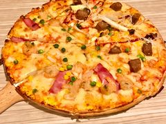 海虾拼照烧牛肉披萨-必胜客(海滨店)
