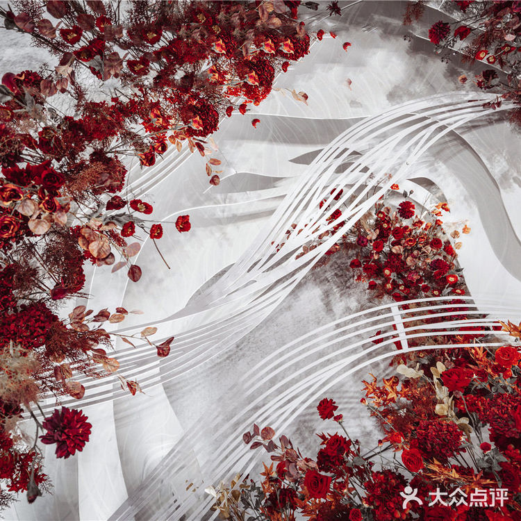 红白搭配现代简约婚礼💒