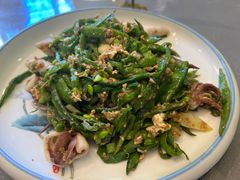 虾酱梅豆炒海兔-君霖海鲜私房菜(春柳店)