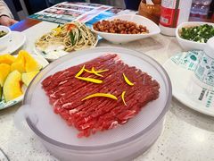 手工鲜切羊腿肉-京城胜利涮羊肉(禧乐汇店)