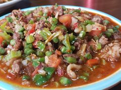 -歹歹的加个面过油肉拌面