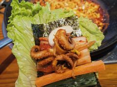 八爪鱼微辣-红辣椒八爪鱼特色韩国料理