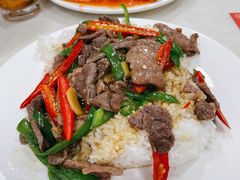 指天椒牛肉饭-好好滋味茶餐厅