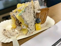 -芒果与甜纯动物奶油蛋糕&甜品台定制