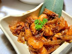 胡味油爆虾-绿茶餐厅(二七万达店)