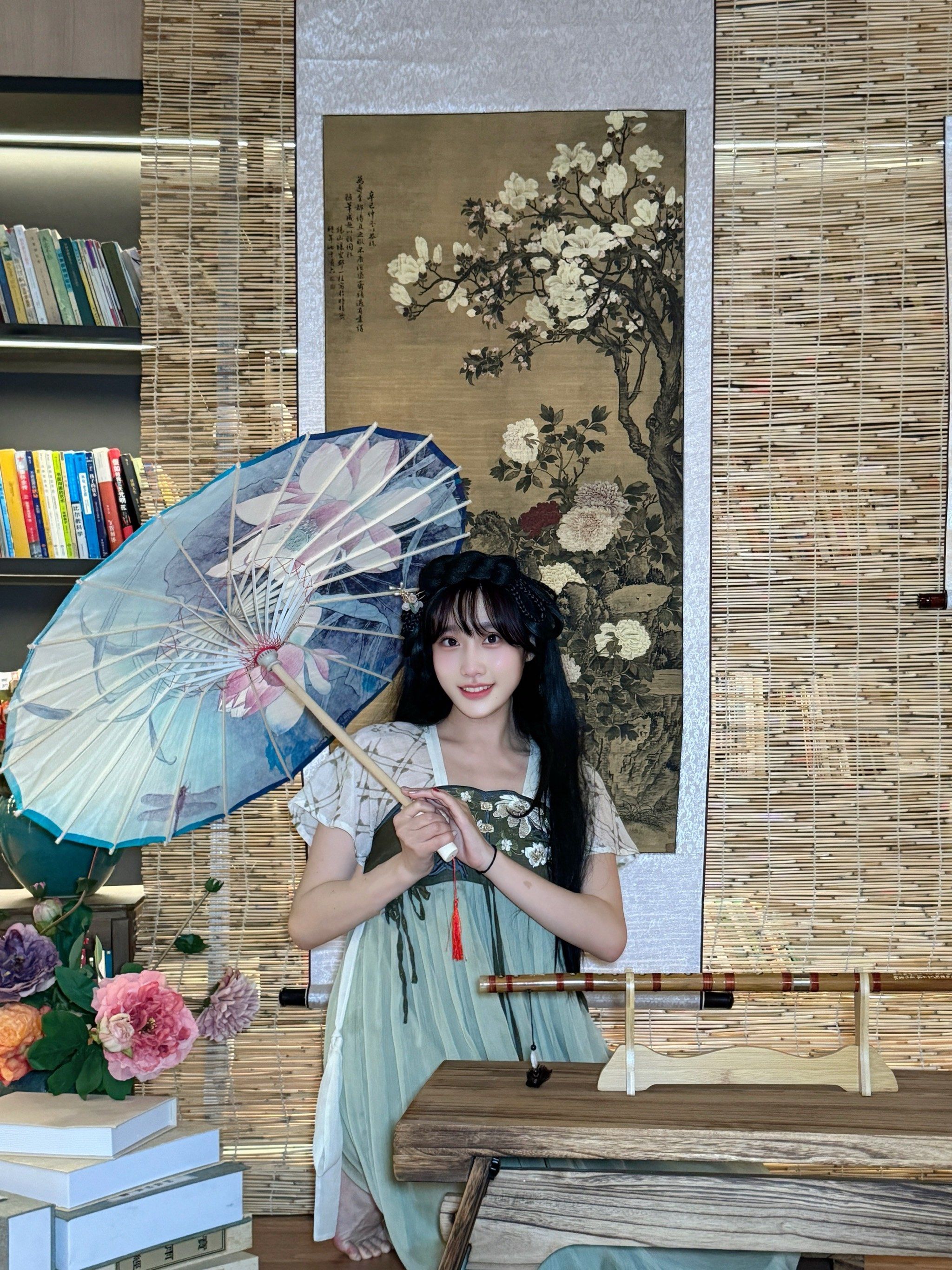 穿着汉服泡温泉是什么体验