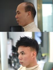 -发饰美男士增发补发假发定制店