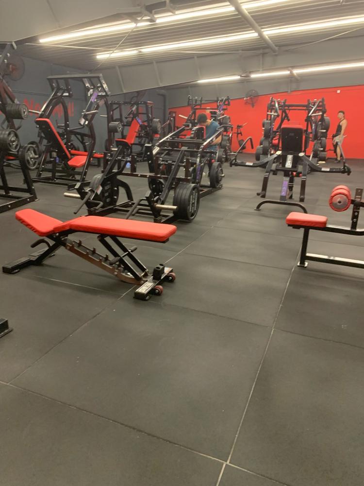 硬铁健身-"门口看似平平无奇 里面全是悍马器械 上下.