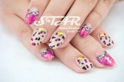 气质豹纹-俏皮桃-STAR美甲店