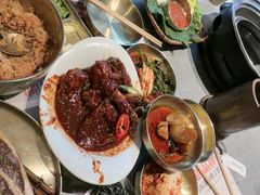 -草家酱蟹炭火烤肉店(珲春南路一店)