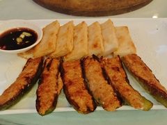 煎酿辣椒拼墨鱼扒-潮喜竹溪荔湖酒家(荔枝湾店)