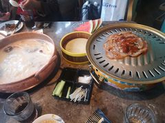 北京烤鸭加黑胡椒猪肚鸭架锅-三人行骨头王火锅(长寿店)