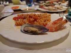 青口大虾意粉-岷山饭店-芝芝自助餐厅