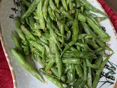 咸蛋黄四季豆-王城醋血鸭老店