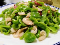 青椒白米虾-巢湖名吃·东关老鹅汤(江南风情街店)