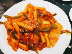 鱼饼炒年糕-桃园中华料理炸酱面(燕儿岛路店)