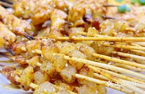 Grilled Beef Fat Skewers