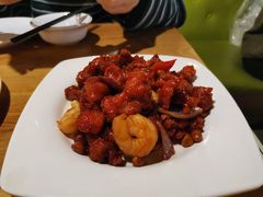 椒香虾仁爆鸡球-陈傻子餐厅(世纪都会店)