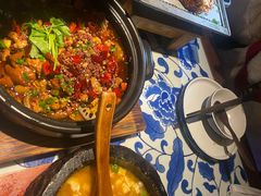 鸭血肥肠-绿茶餐厅(光谷世界城步行街店)