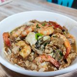 在普宁闲逛偶遇鲜美海鲜捞面