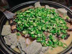 翡翠青椒烤黔鱼-烤匠麻辣烤鱼(环球中心店)