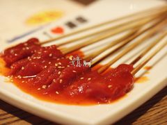 牛肉小串（生吃）-潮庭·大连海鲜·炭火烧烤·扇贝王(大连店)