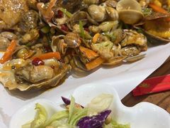 -东来菜馆•手抓海鲜家常菜•海鲜锅贴(鸽子窝店)