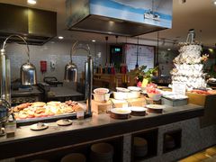 自助取餐区-广州希尔顿逸林酒店-OPEN開·全日制餐厅·海鲜·小火锅·自助餐(东风路店)