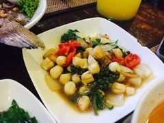 泰式香料炒干贝-自然餐厅(Phuket)