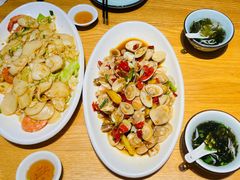 海鲜炒年糕-金海湾海鲜排档(朱家尖店)