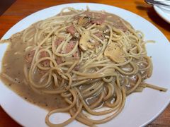 黑椒培根蘑菇意面-感觉西餐厅(南师大店)