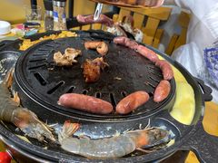 烤大虾-地桌烤肉