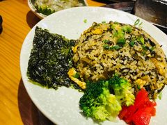 蒿菜鸡蛋炒饭-丸藏和牛烧肉专门店(园区师惠坊店)