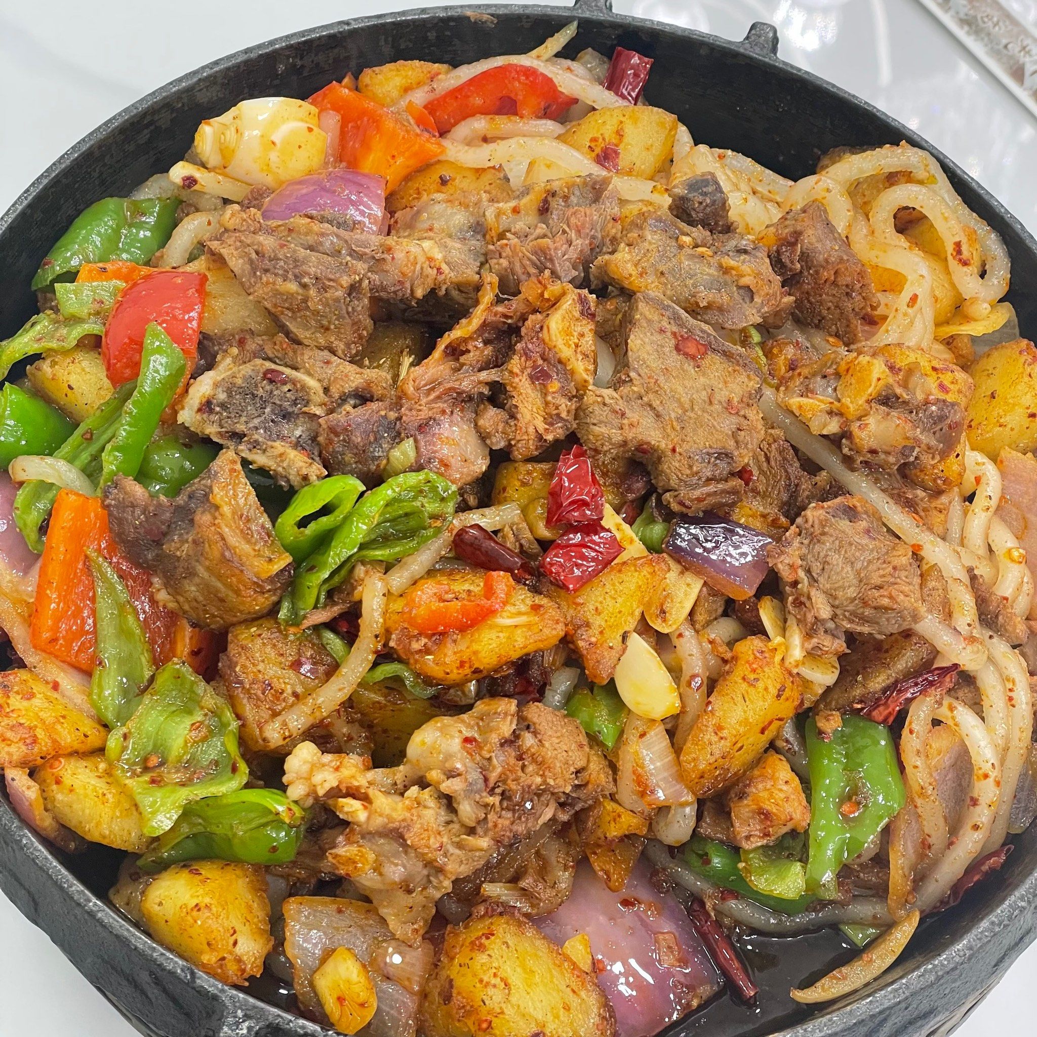 西宁炕锅羊肉!
