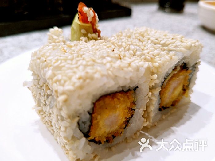 小乔回转寿司(大连恒隆广场店)芝麻芙蓉虾卷图片 - 第31张