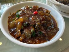 翡翠鲍汁扒海参-江南村酒家