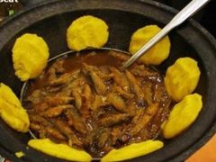 贴饽饽熬小鱼-宝轩渔府·老字号海鲜·正宗津菜(水上店)