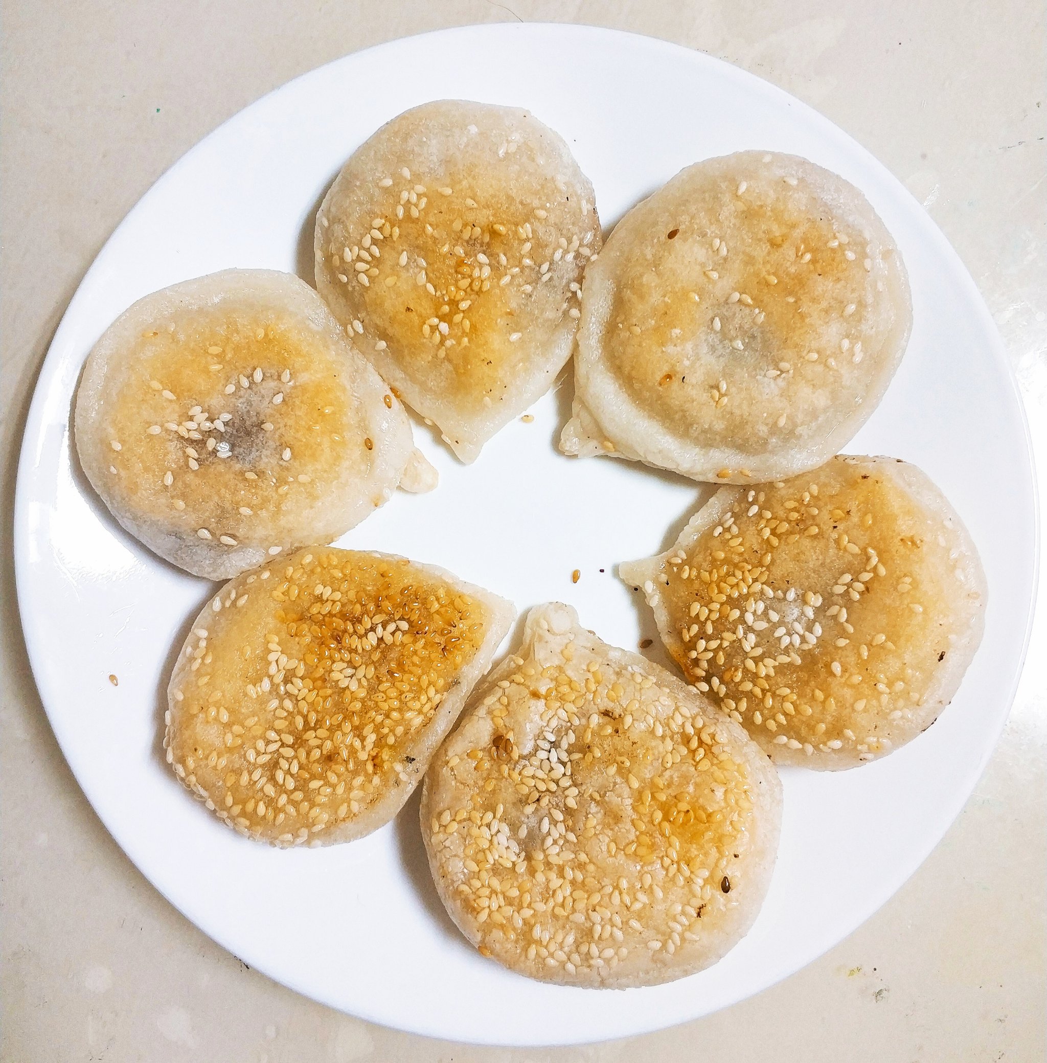 豆沙塌饼图片