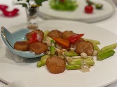白玉露笋炒元贝-火璽·園