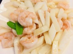 山药炒虾球-和园餐厅