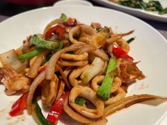 姜葱炒鲜鱿-海门鱼仔·潮汕味(燕岭店)