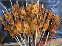 特色烤翅-宝记烧烤·碳锅羊肉·羊蝎子火锅·夜食社(文体路创始店)