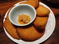 老北京炸馒头片-京韵胡同·酱香羊蝎子火锅涮肉(长寿路店)