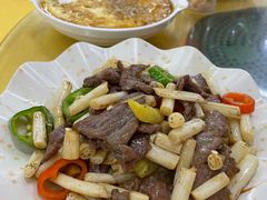 牛肉炒藕尖-福隆农村大排档
