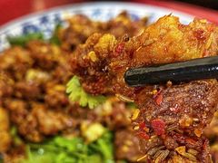 孜然羊肉-北大地皖峰饭馆