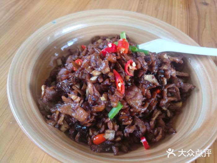 东江湖白廊凤凰山庄-萝卜条炒腊肉-菜-萝卜条炒腊肉图片-资兴市美食
