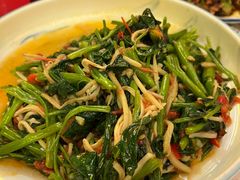 酸笋炒空心菜-浩海火燒雲傣家菜(静安芮欧店)