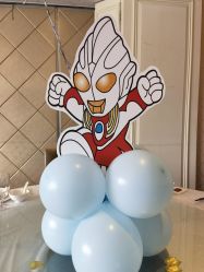 -小鲤鱼生日气球派对会场策划布置